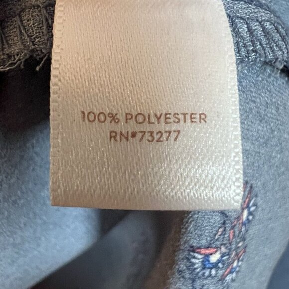 LC Lauren Conrad Women's Bell Sleeve Blouse Size XL Blue Floral Split Back - Picture 8 of 11